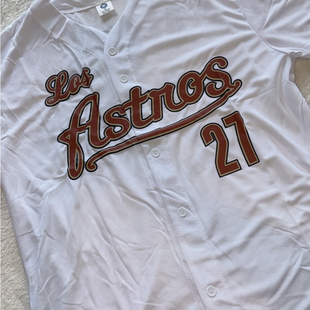 White Los Astros Altuve Jersey